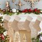 6x Christmas Stockings Home Fireplace Decor Hanging Burlap Stockings Ornamens